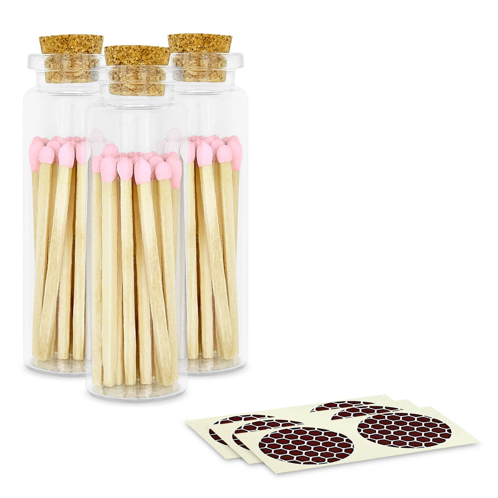 2" Matches + Small Bottle - Color of Your Choice + Strikers: Orange