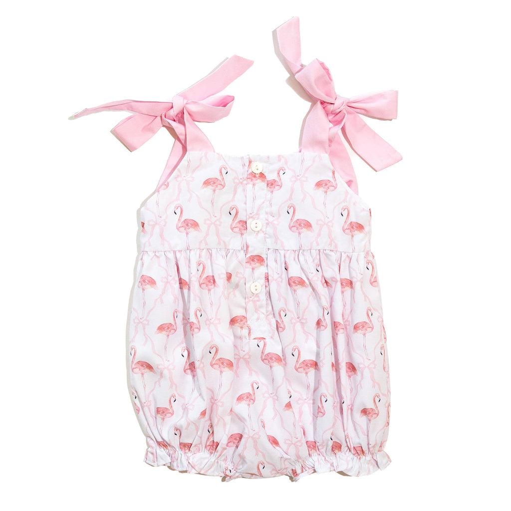 Girls Pink Bow Flamingo Bubble : 12M
