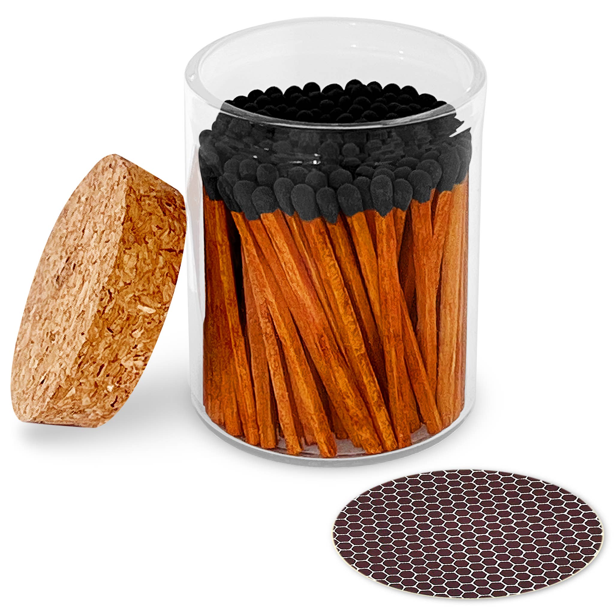 2" Matches in Cork Top Jar - Colors of Your Choice: Rainbow