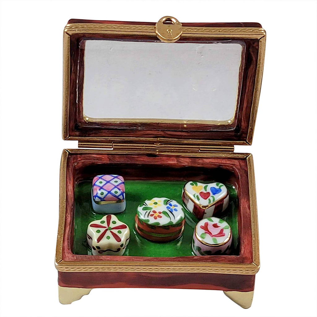 Vitrine with Limoges Boxes