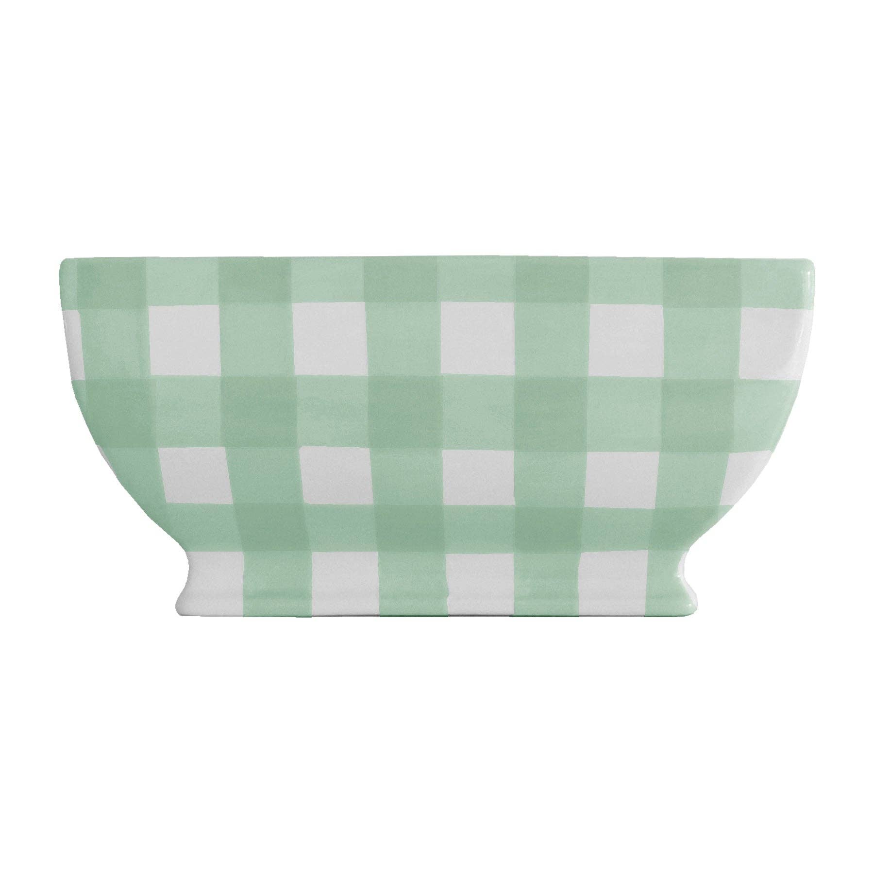 Gingham Planter: Pink / Planter