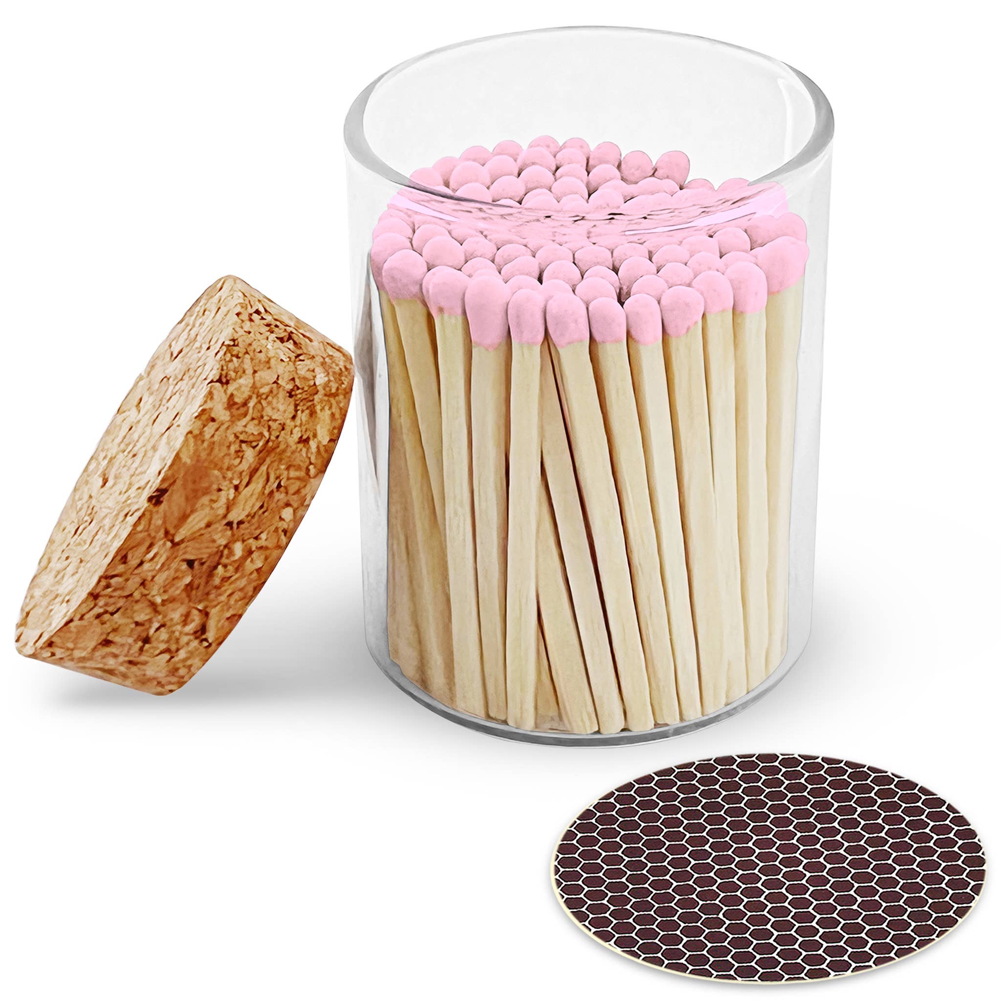 2" Matches in Cork Top Jar - Colors of Your Choice: Tuxedo