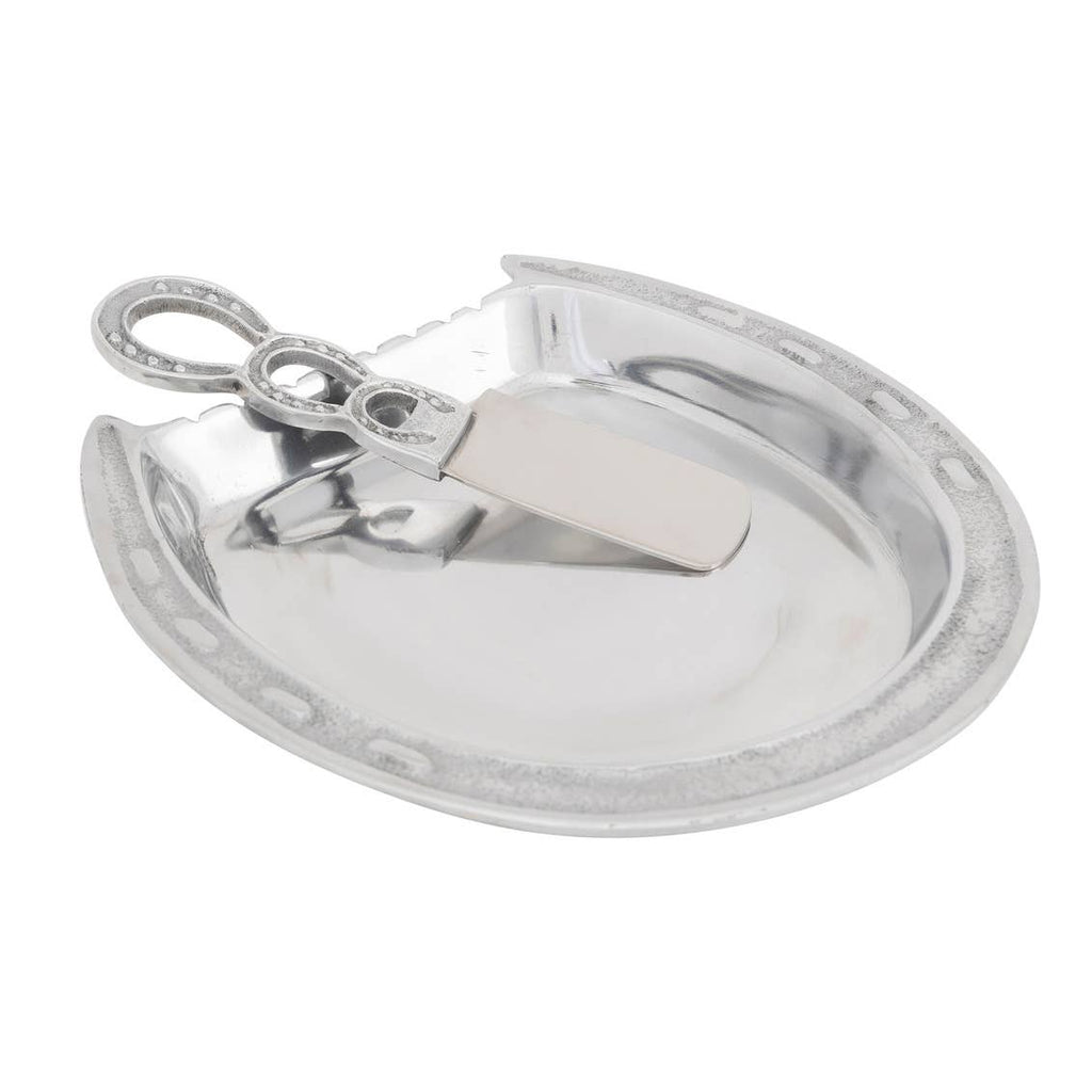 Homestead Cheese Plate with Knife - Equestrian - Farmhouse