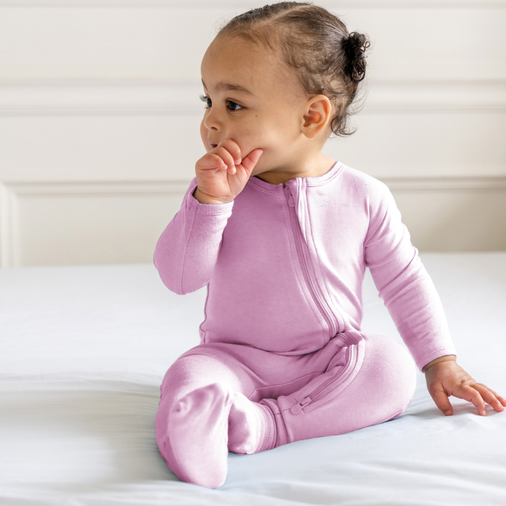 Baby Bamboo Pajamas w/ DreamCuffs™: Forest Green / 0 - 3 Months