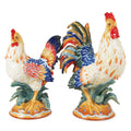 Fitz & Floyd Ricamo Rooster Hen Fig Brown Bx Pkg: Multi / Earthenware