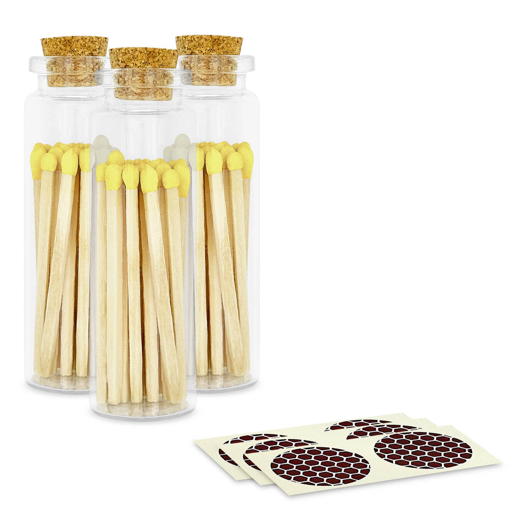 2" Matches + Small Bottle - Color of Your Choice + Strikers: Orange
