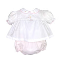 Embroidered Giraffe Diaper Set: 3 Month
