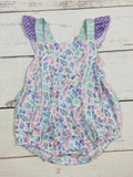 Starfish Baby Summer Bubble With Ruffle: 12-18M