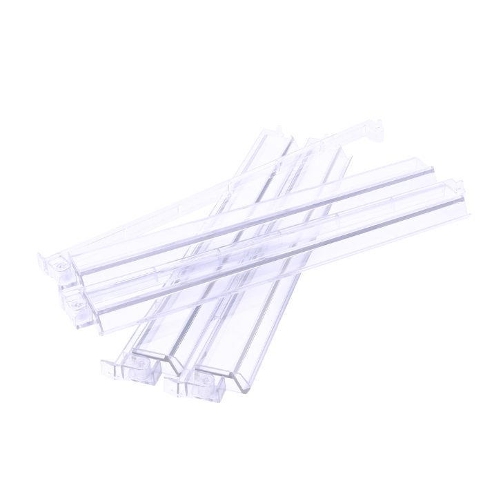 Mahjong Rack and Pusher Set of 4 - Multi Colors Blue Purple Red Green Clear: Green