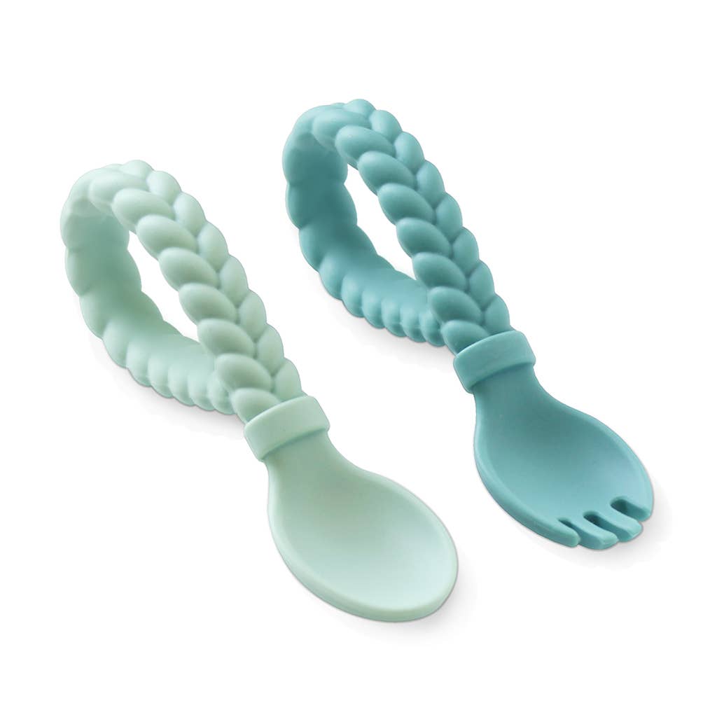 Sweetie Spoons™ Spoon + Fork Set: Blue