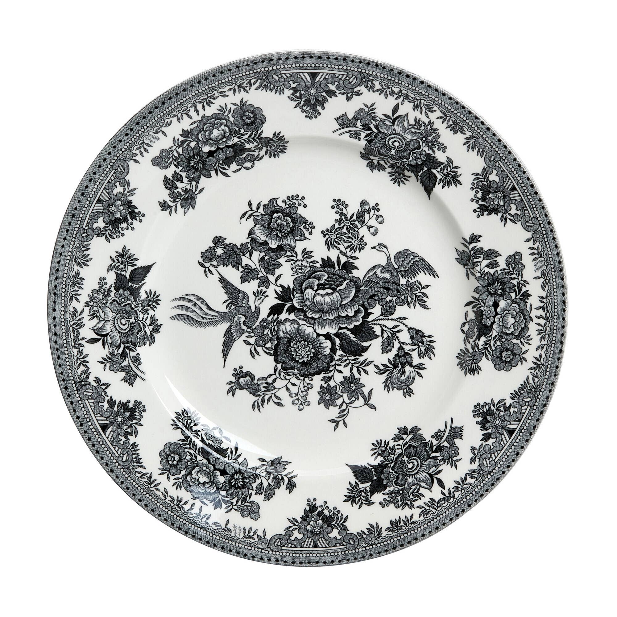 Black Asiatic Pheasants Large Plate