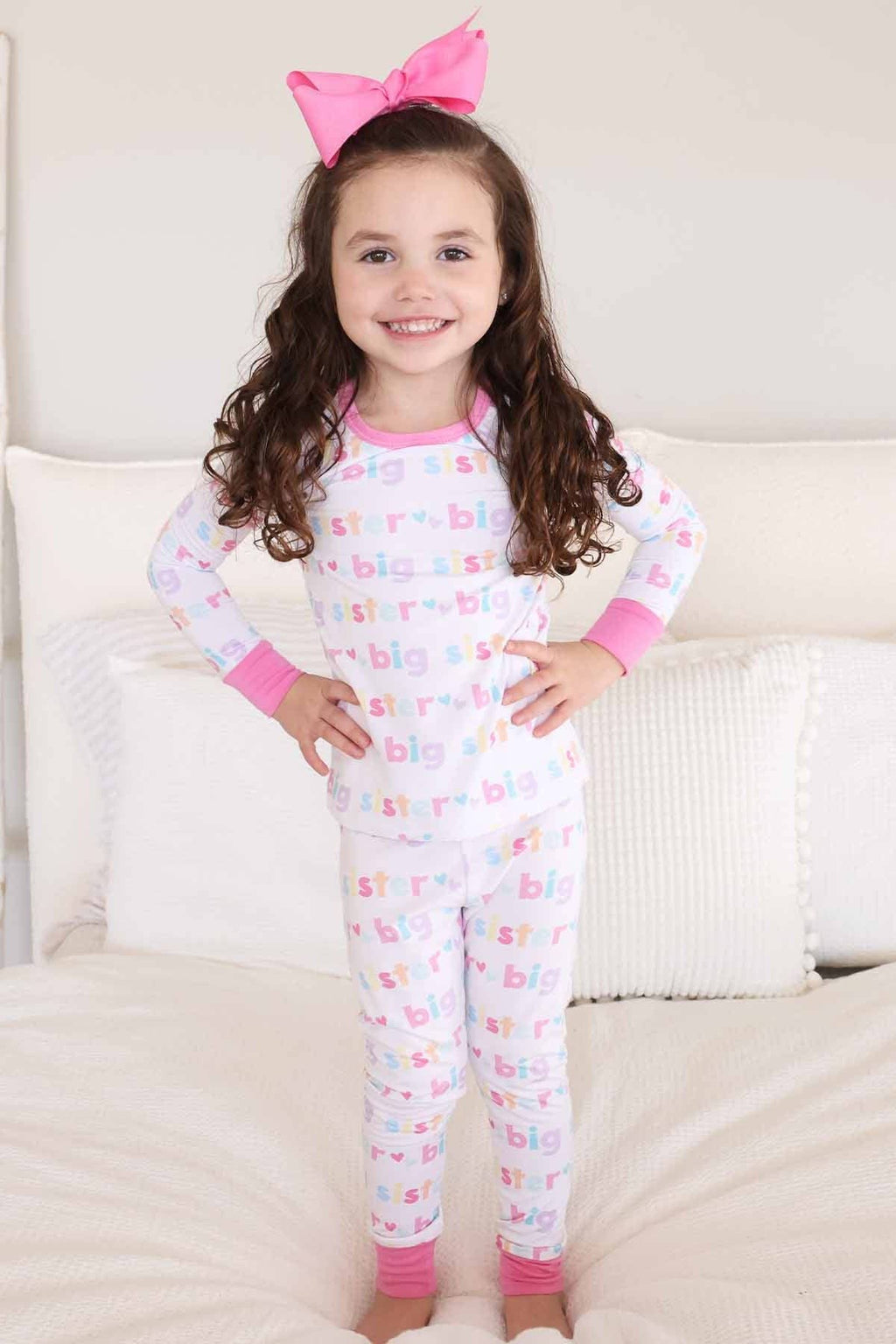 Big Sister Two Piece Pajama Set: 3T