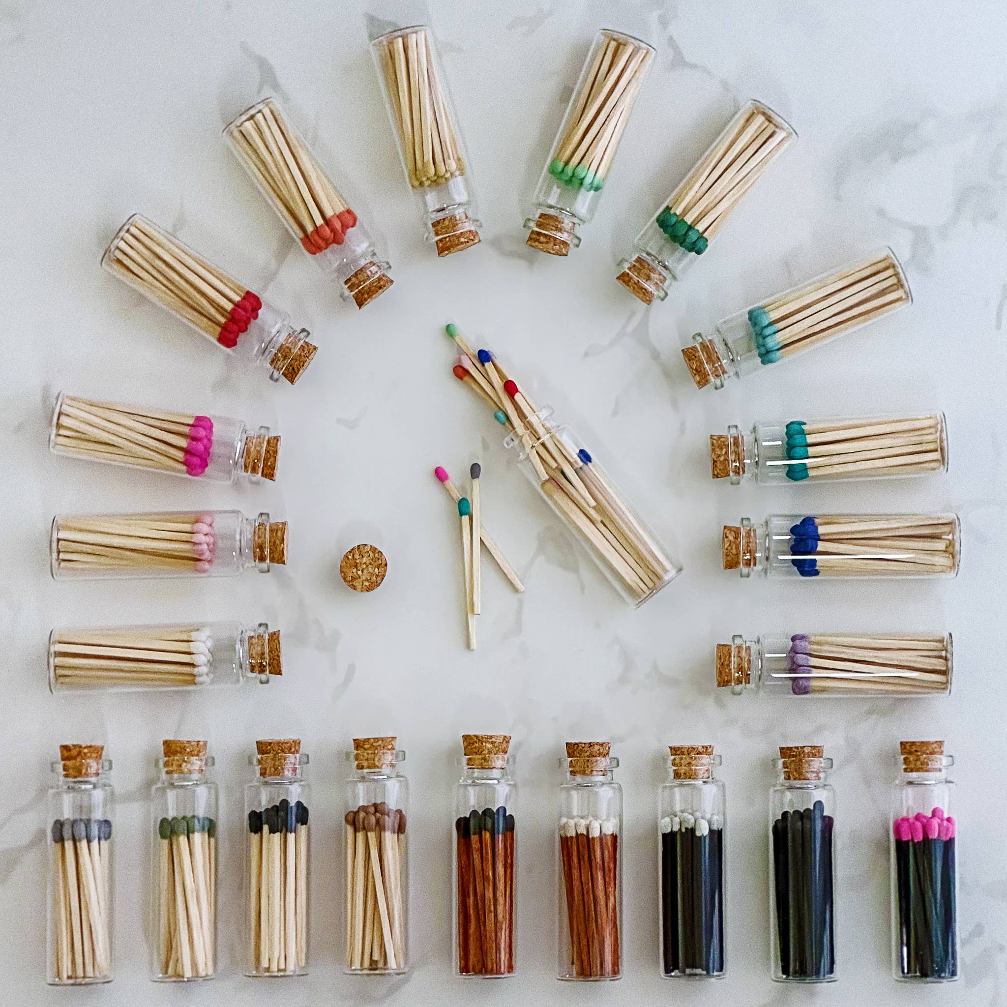 2" Matches + Small Bottle - Color of Your Choice + Strikers: Lilac