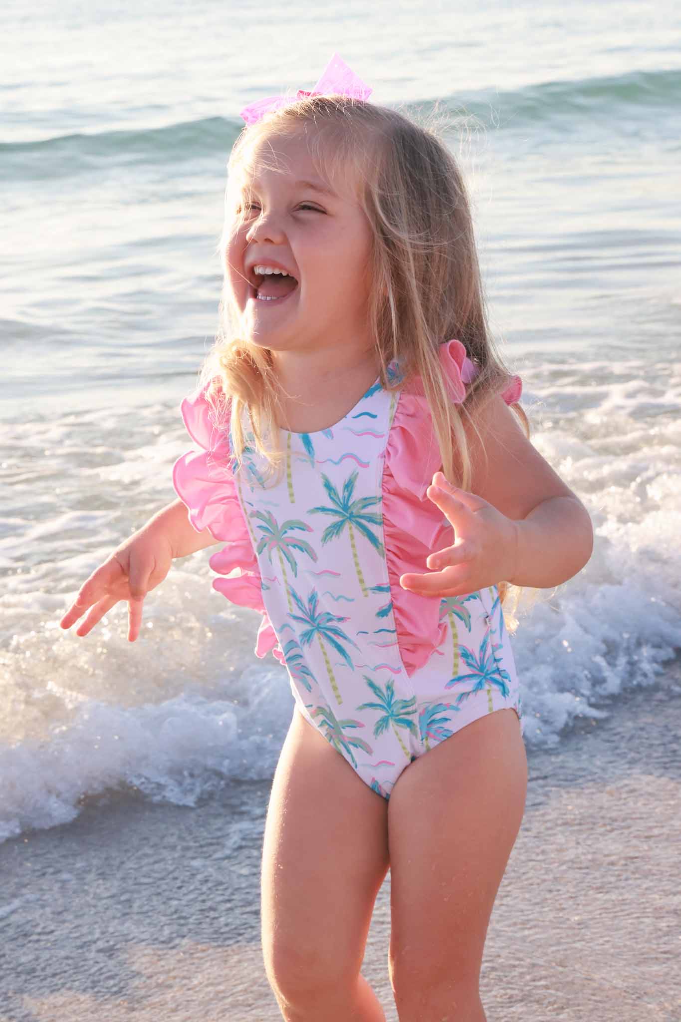 Double Ruffle One Piece | Blue Lagoon: 6-12 months