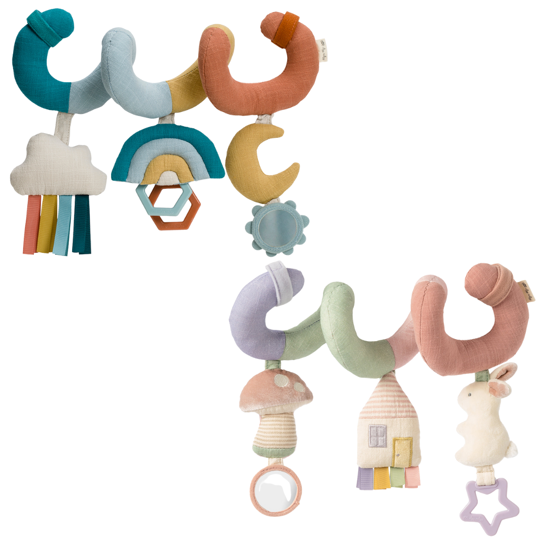 Bitzy Bespoke Itzy Bitzy Spiral Car Seat Activity Toy: Pastel