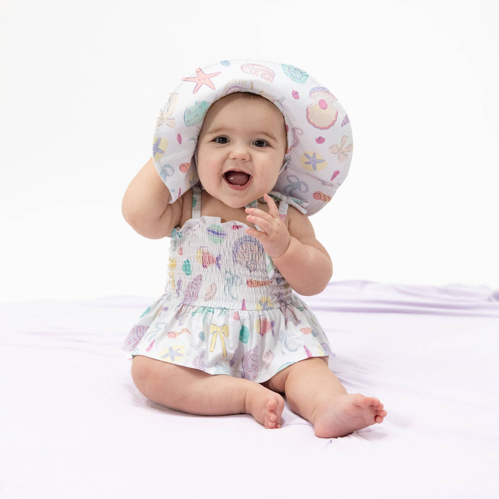 Beach Days - Smocked Bubble with Skirt: 3-6M