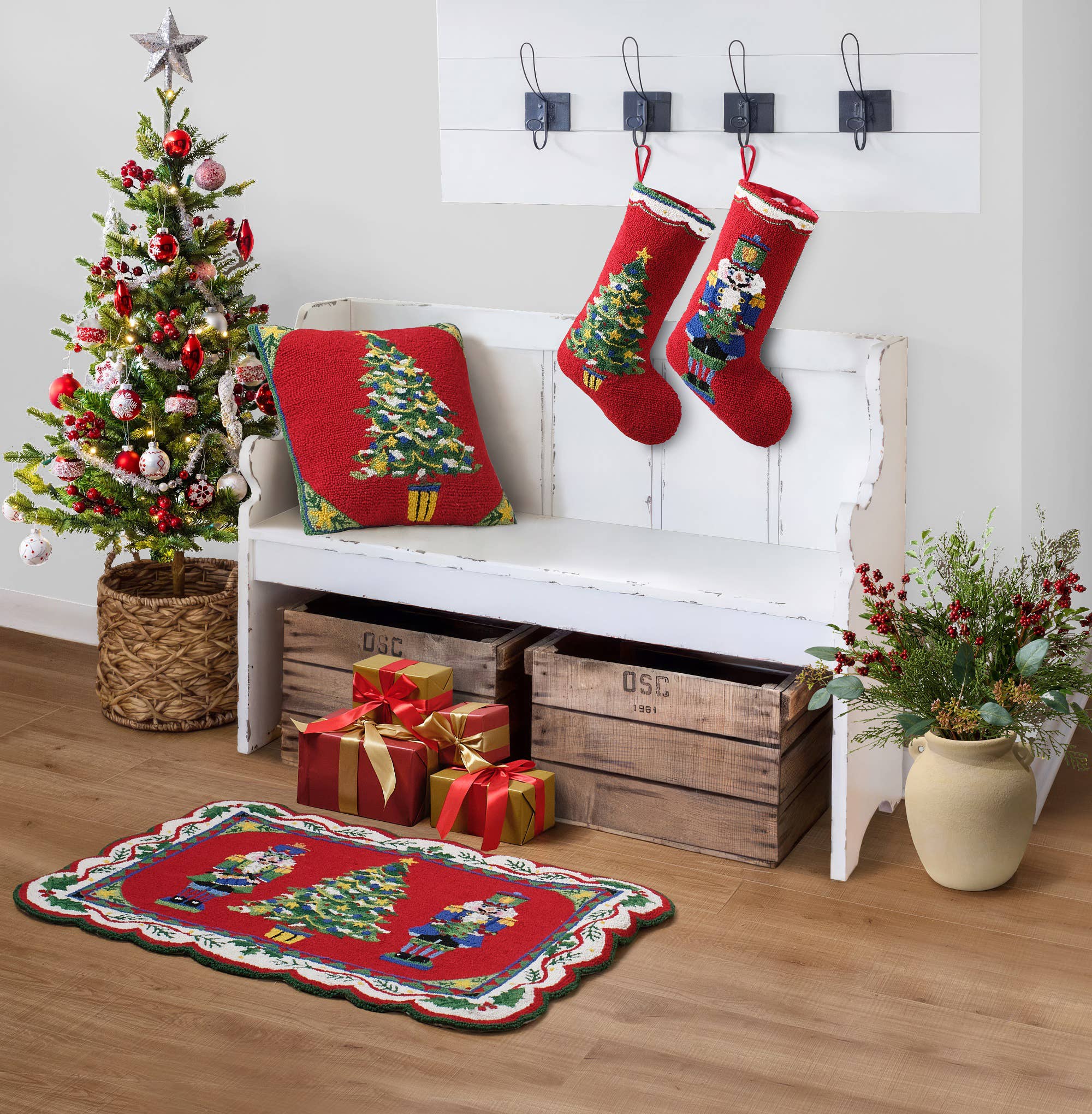 Christmas Tree Hook Stocking - Sally Eckman Roberts
