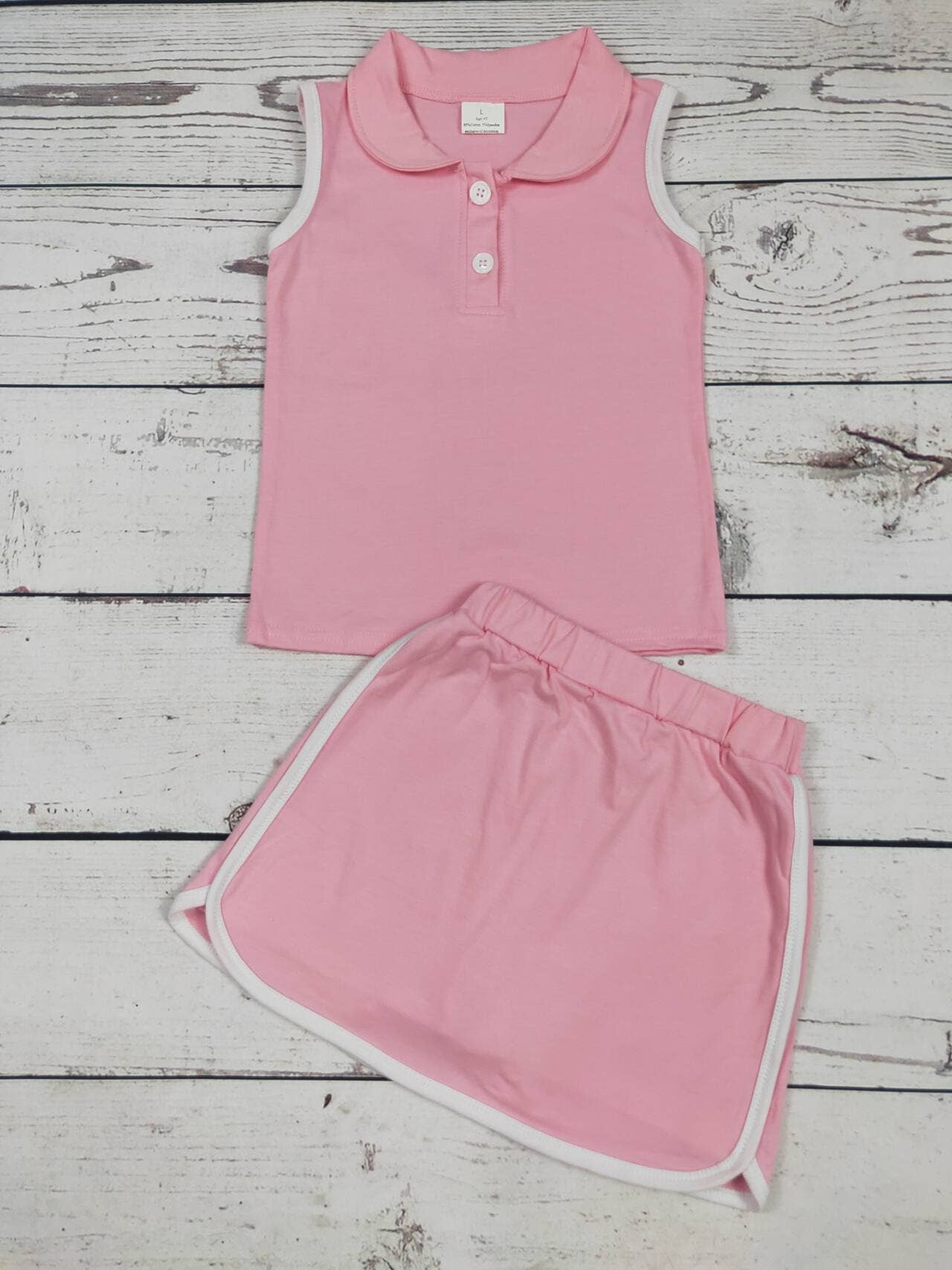 Baby Girls Cotton Top Skirt Set: 7-8T