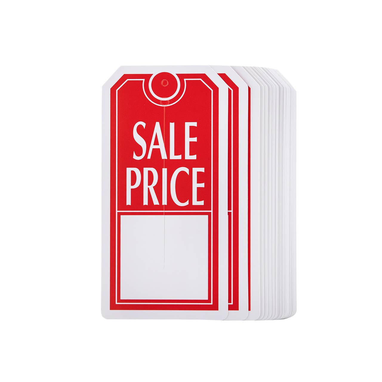 Sales Price Slit Tags - 2 3/8"W x 4 3/4"H - Carton of 1000