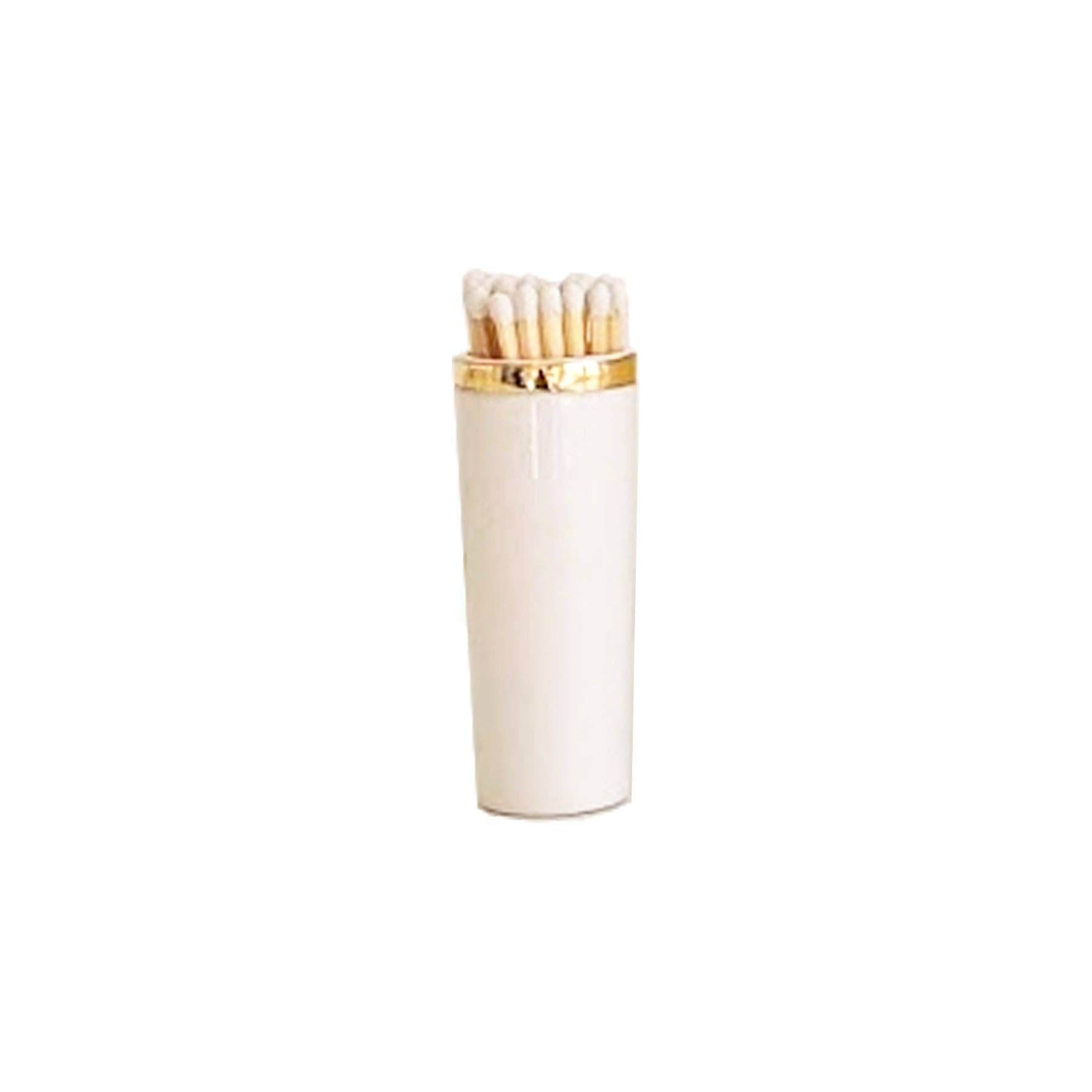 Solid Match Holder/ Striker with Gold Accent: Cherry Blossom Pink