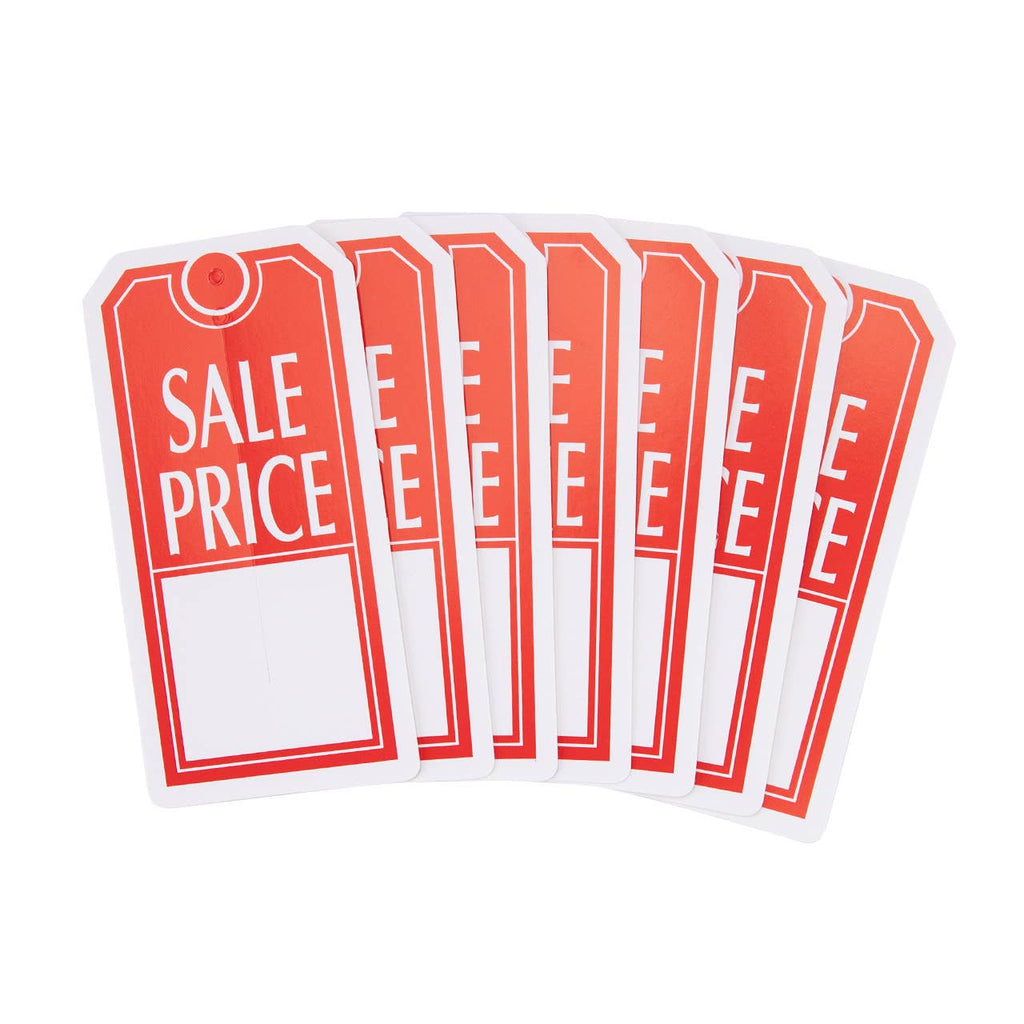 Sales Price Slit Tags - 2 3/8"W x 4 3/4"H - Carton of 1000