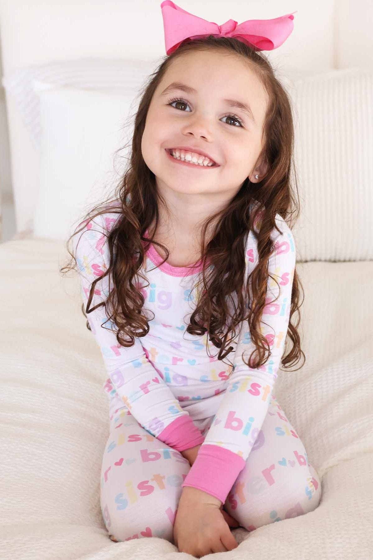 Big Sister Two Piece Pajama Set: 3T