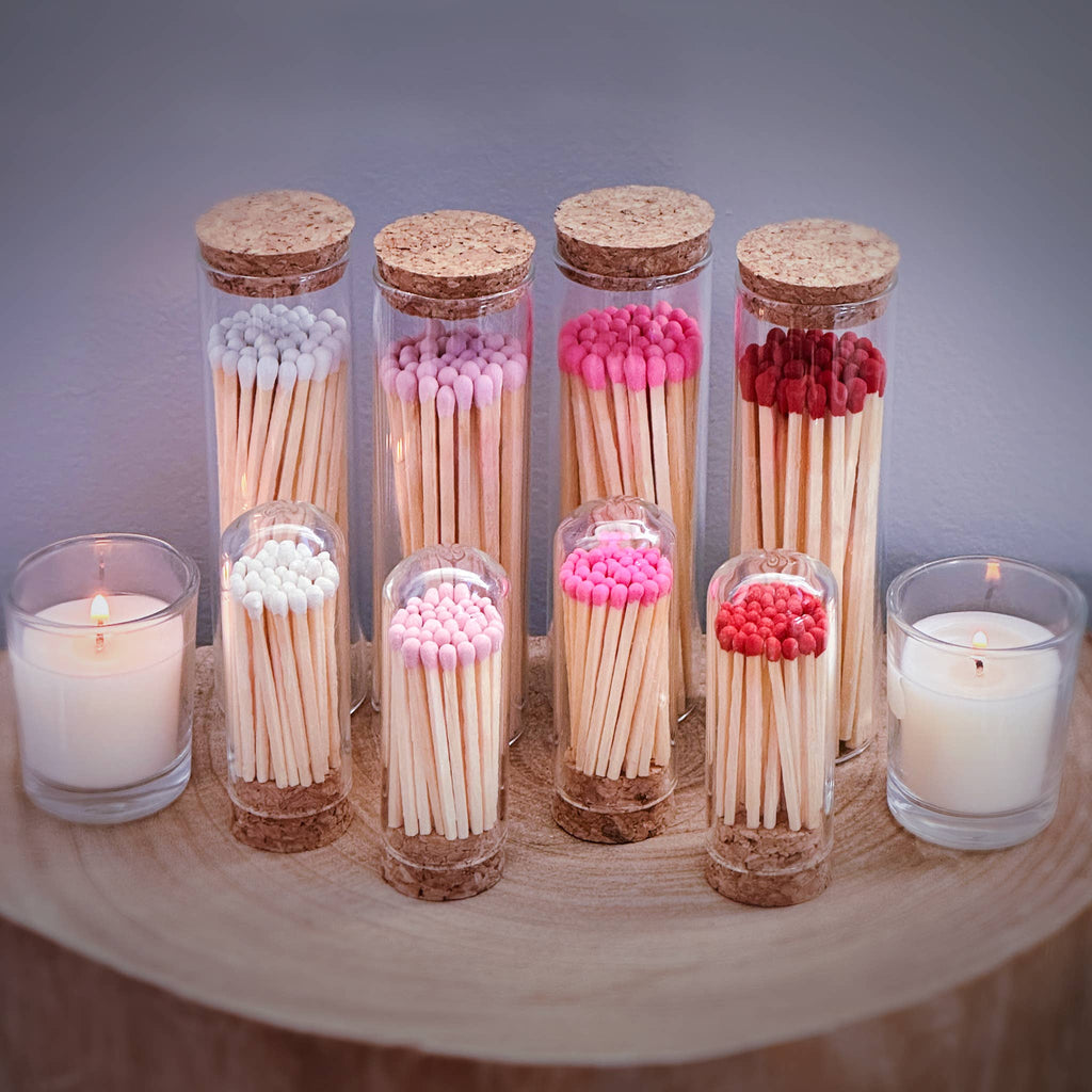 2" Matches + Mini Cloche - Colors of Your Choice + Strikers: Light Pink