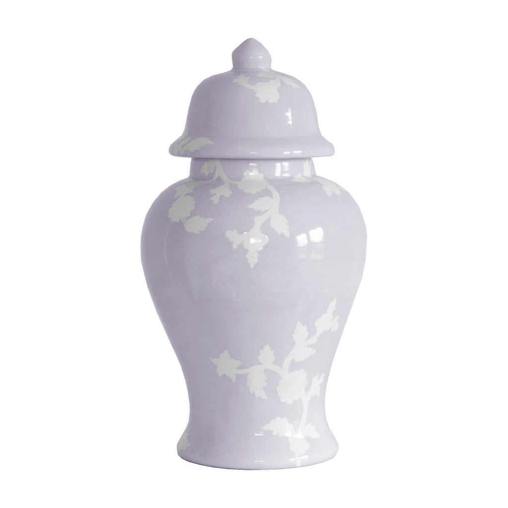 Chinoiserie Dreams Ginger Jars in Light Lavender: Small