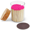 2" Matches in Cork Top Jar - Colors of Your Choice: Hot Pink