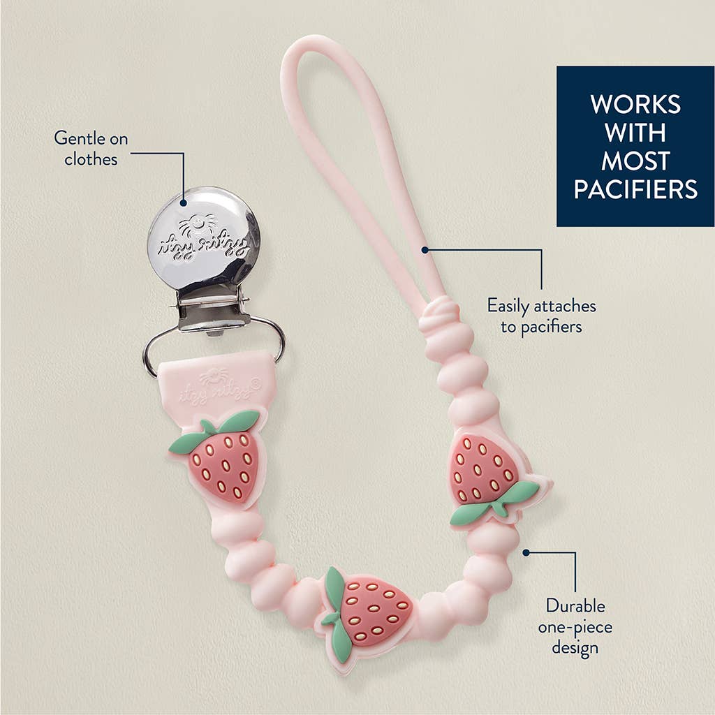 *NEW OPTION* Itzy Paci Strap Plus™: Pink Bows