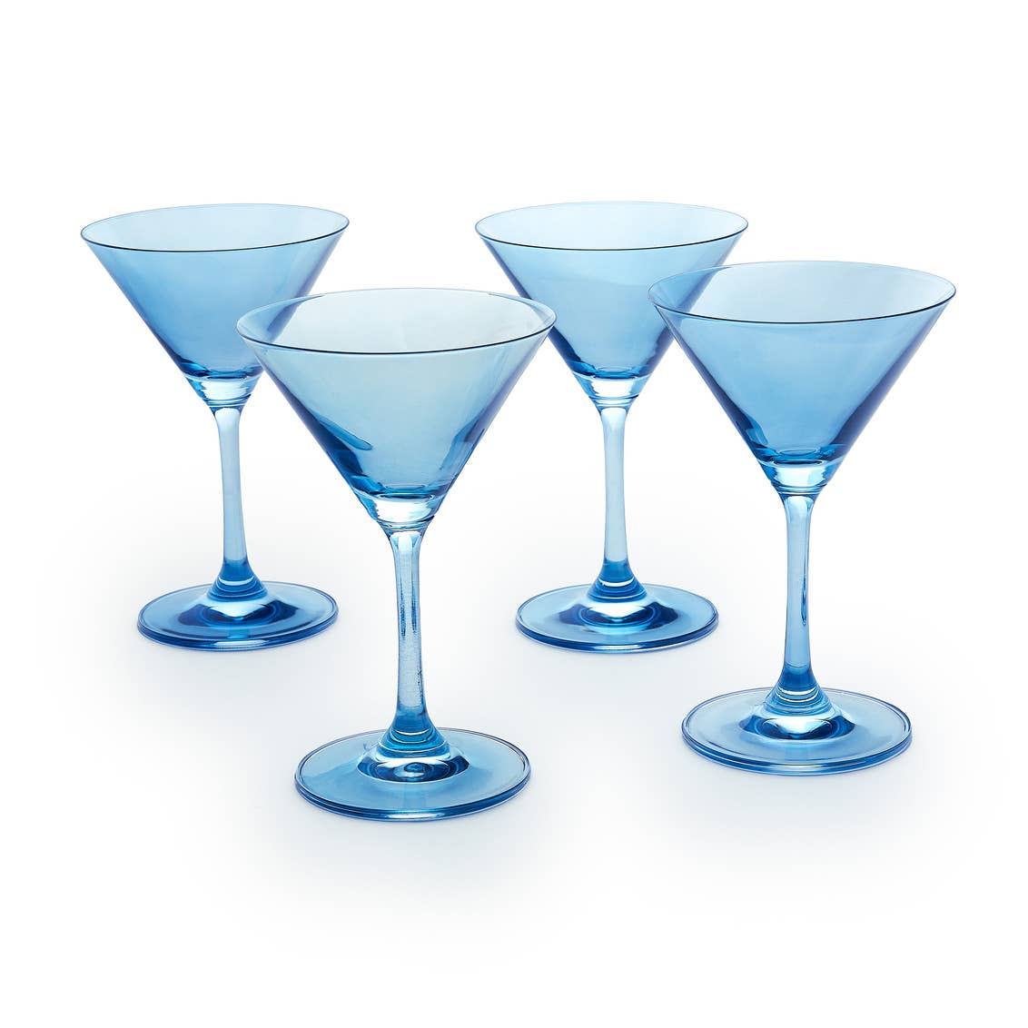 Set of Four Veneto Martini Glasses: Amethyst