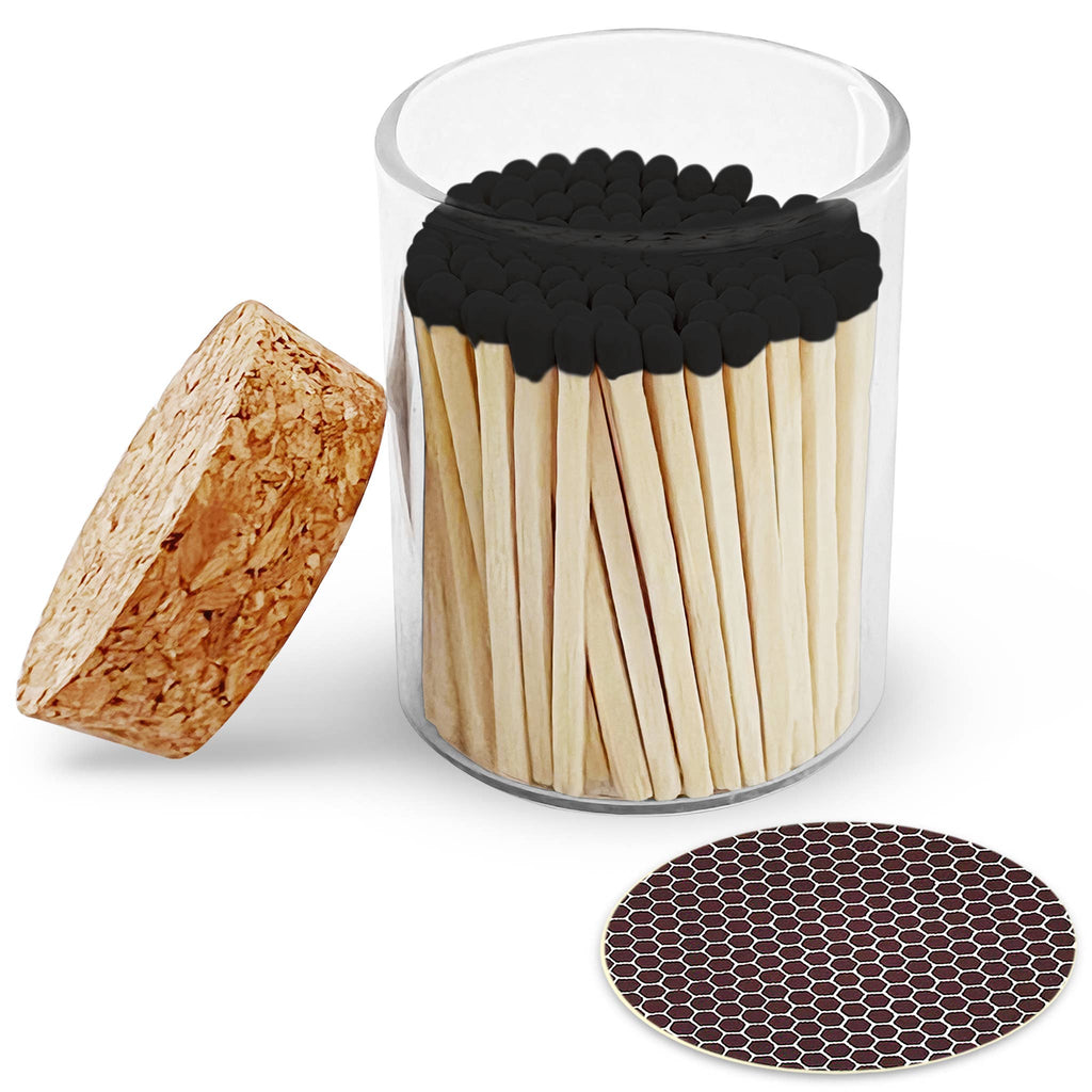 2" Matches in Cork Top Jar - Colors of Your Choice: Light Green
