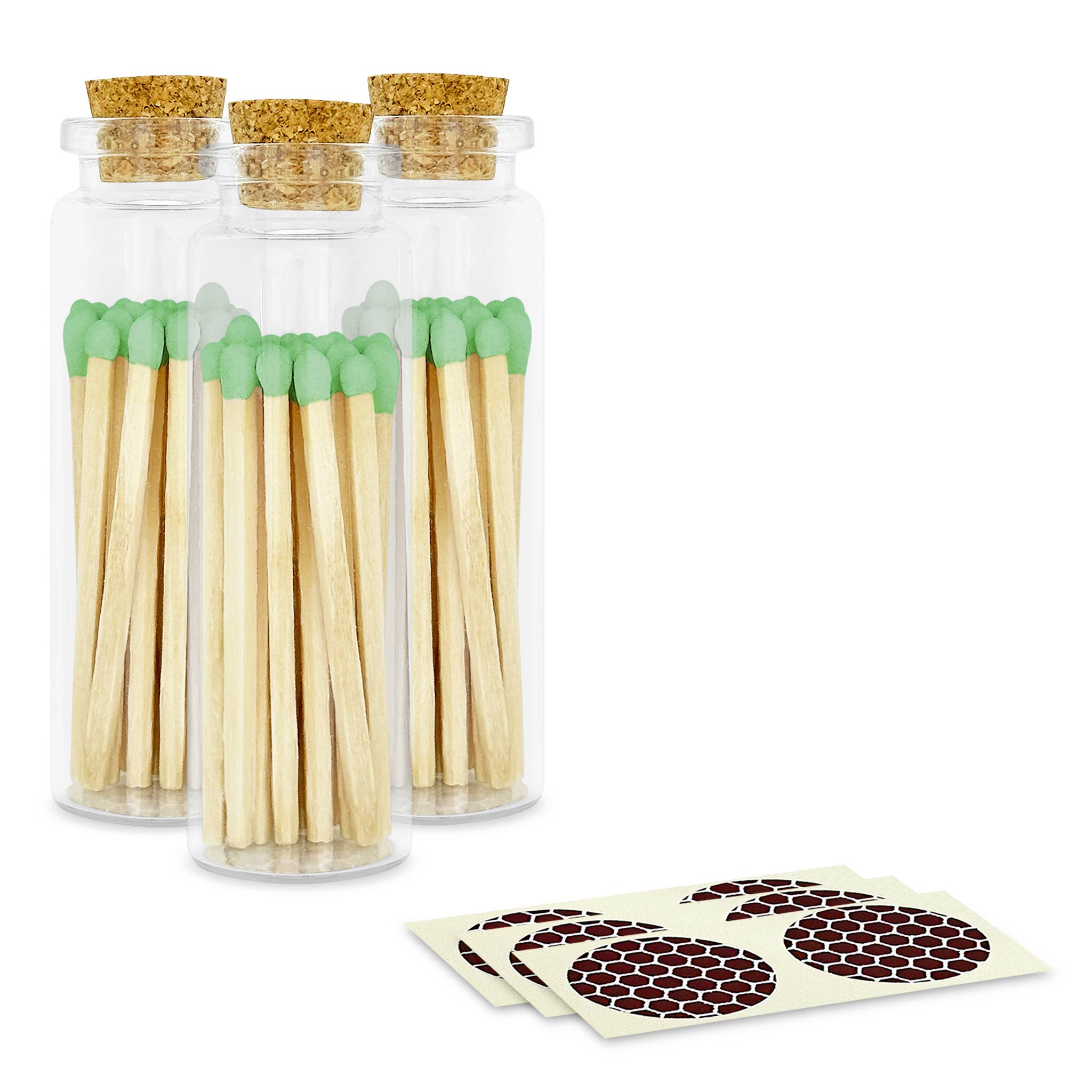2" Matches + Small Bottle - Color of Your Choice + Strikers: Tuxedo