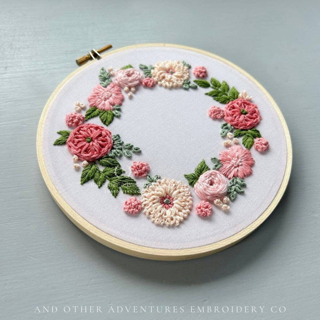 Hand Embroidery Kit - Camelot in Blush & Bashful