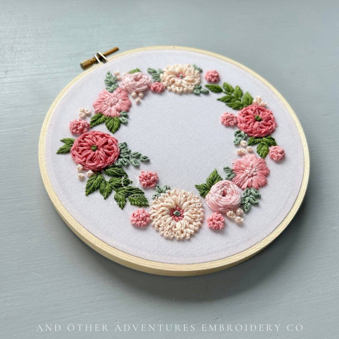 Hand Embroidery Kit - Camelot in Blush & Bashful