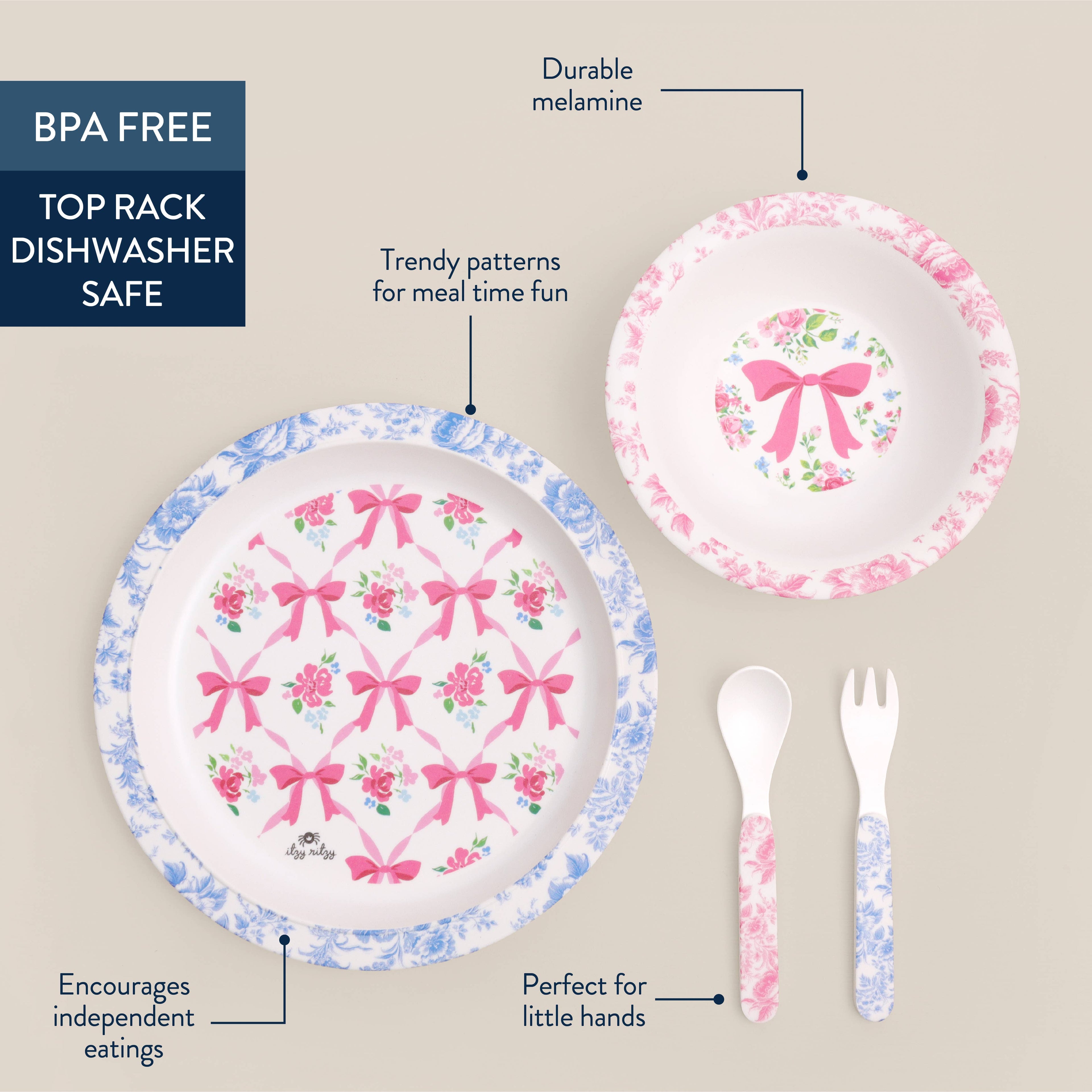 *NEW* Itzy Bistro™ - 4 piece dining set: Robbons & Roses