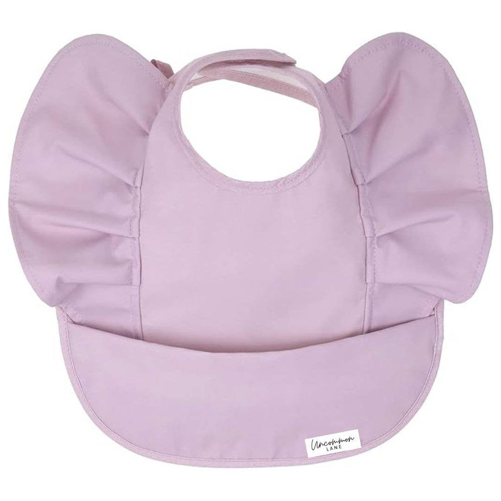 Wing Ruffle Waterproof Bib: Prima-rose Ballerina