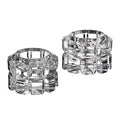 Diamante Votive Holder Pair - Candle Holder: Non Leaded Crystal