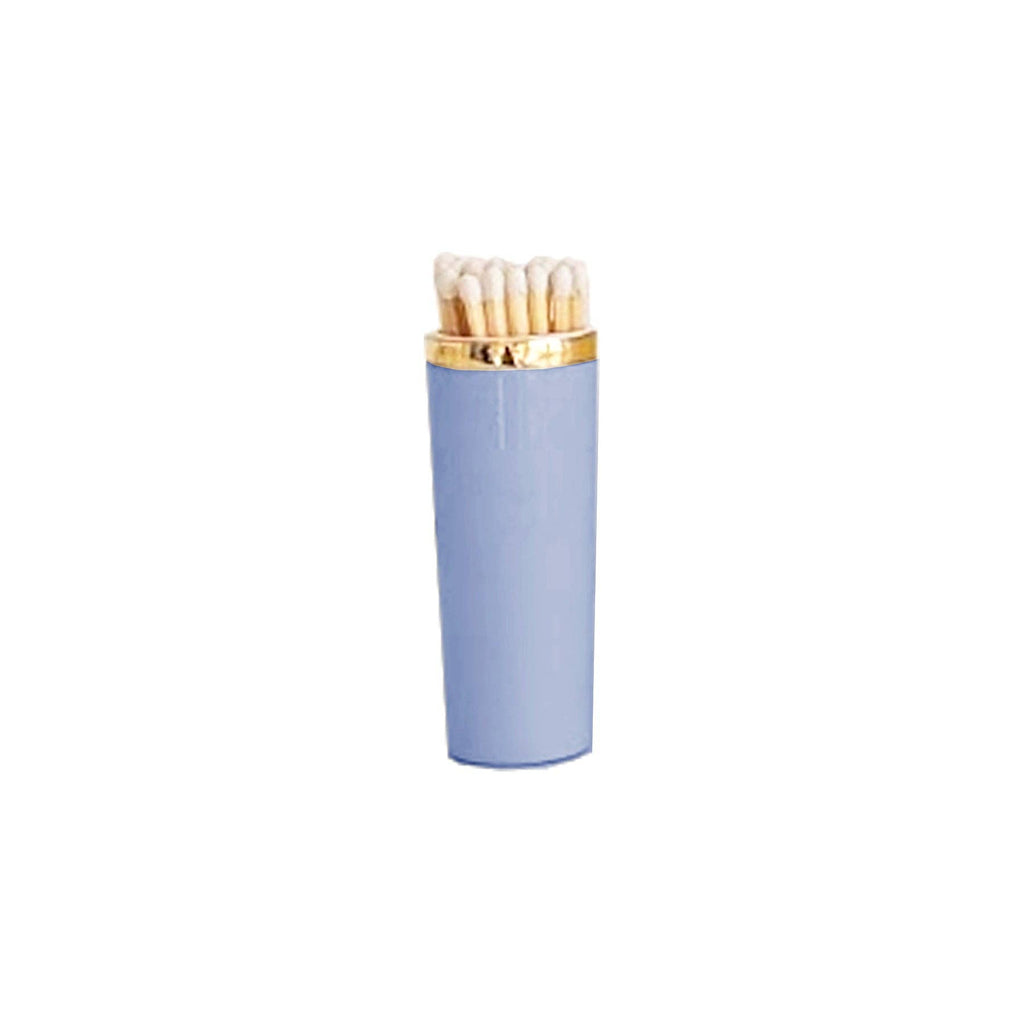 Solid Match Holder/ Striker with Gold Accent: French Blue