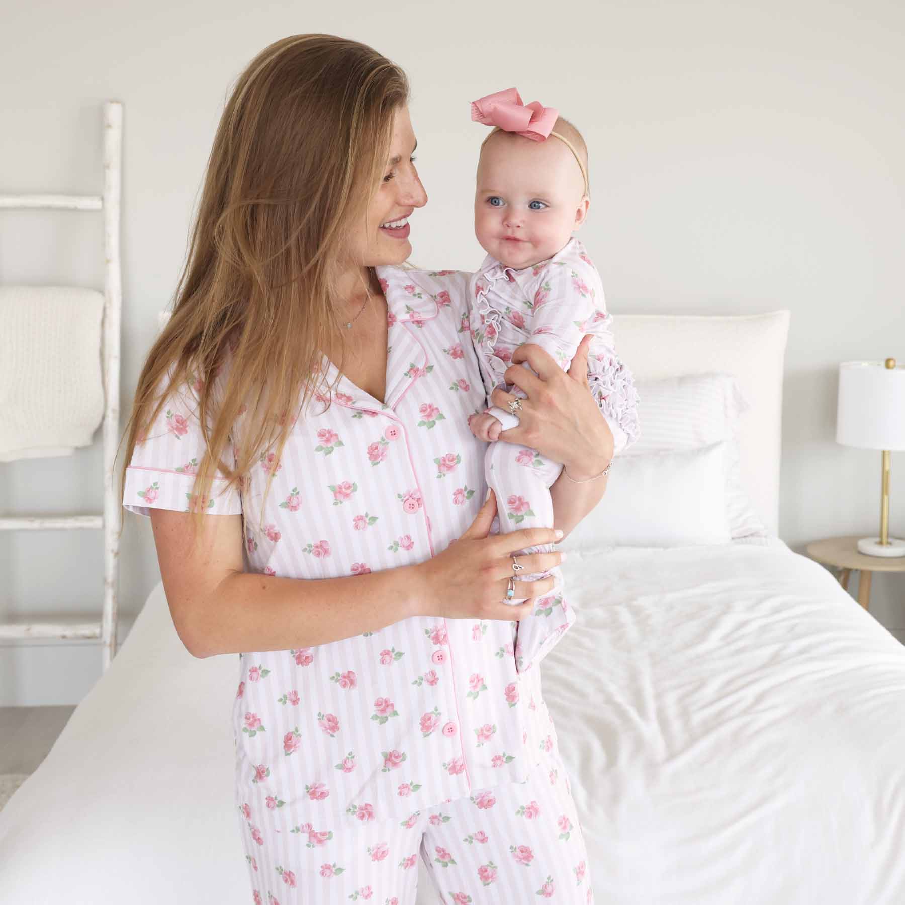 Women's Two Piece Flare Lounge Set | Rosy & Cozy: XL
