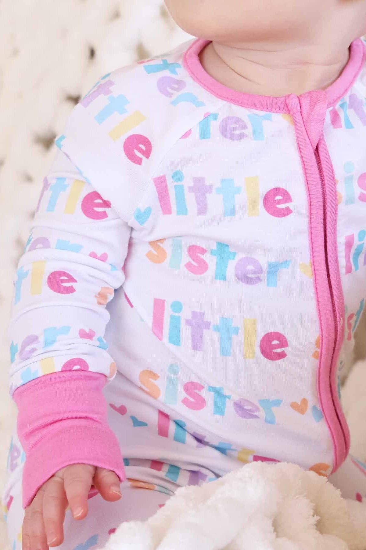 Little Sister Convertible Zip Romper: 6-12 months