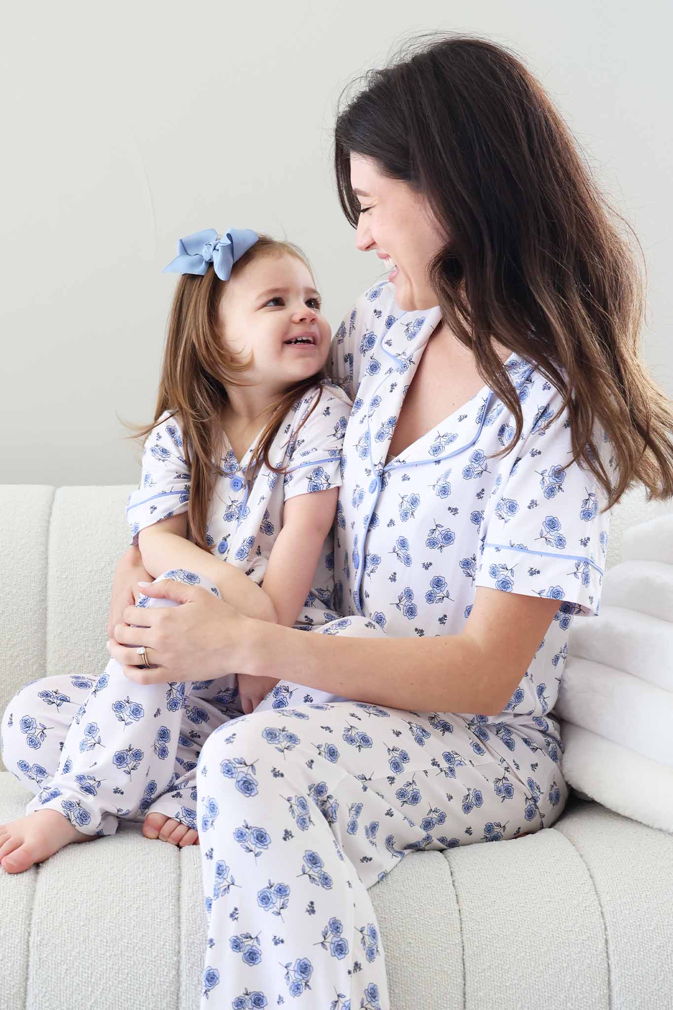 Girl's Two Piece Flare Lounge Set | Sapphire Garden: 18-24 months