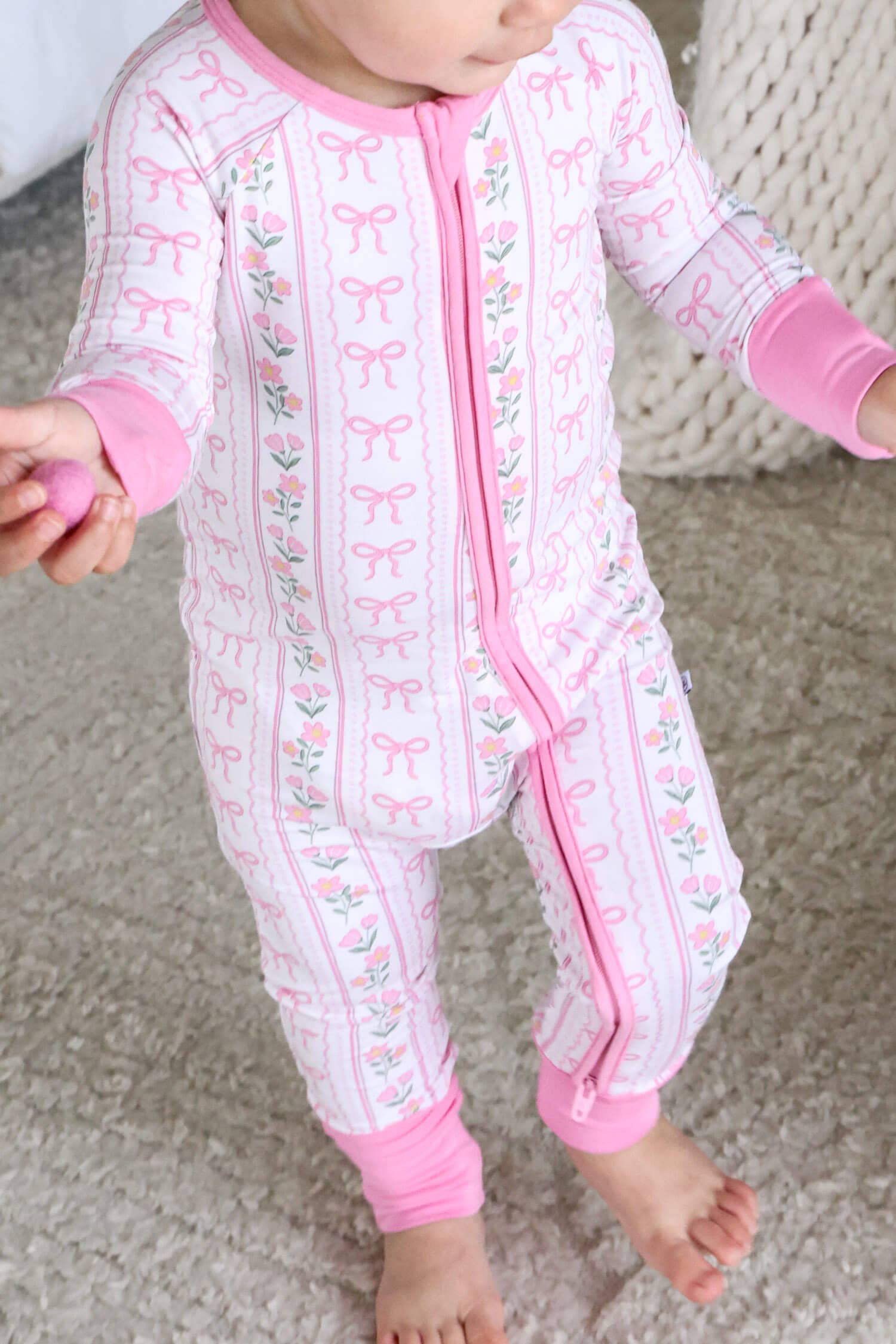 Convertible Zip Romper | Coquette Garden: 18-24 months
