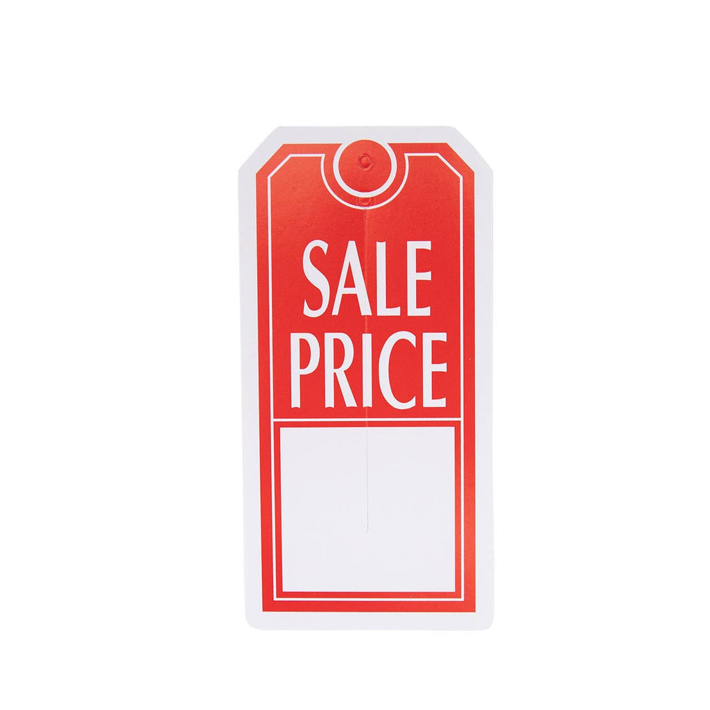 Sales Price Slit Tags - 2 3/8"W x 4 3/4"H - Carton of 1000