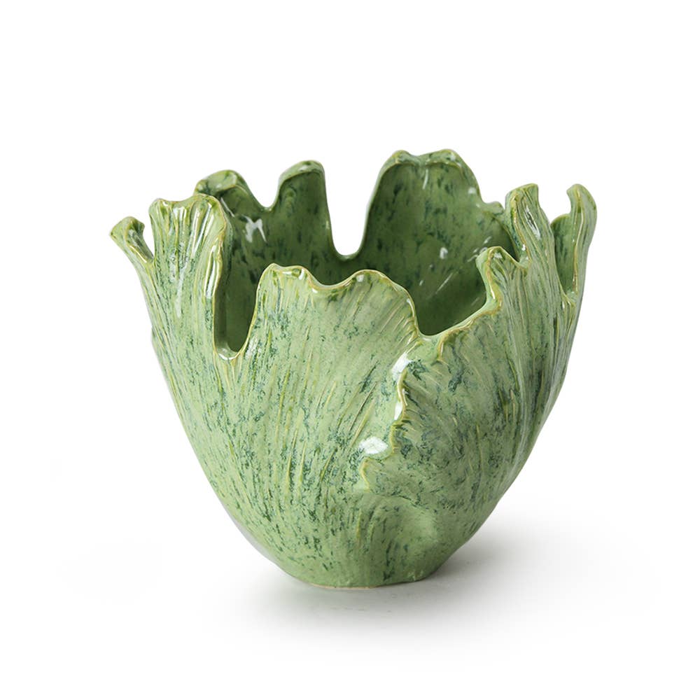 Large Iceberg Elegance Vase: Matt White / H-10" | D-11.25"