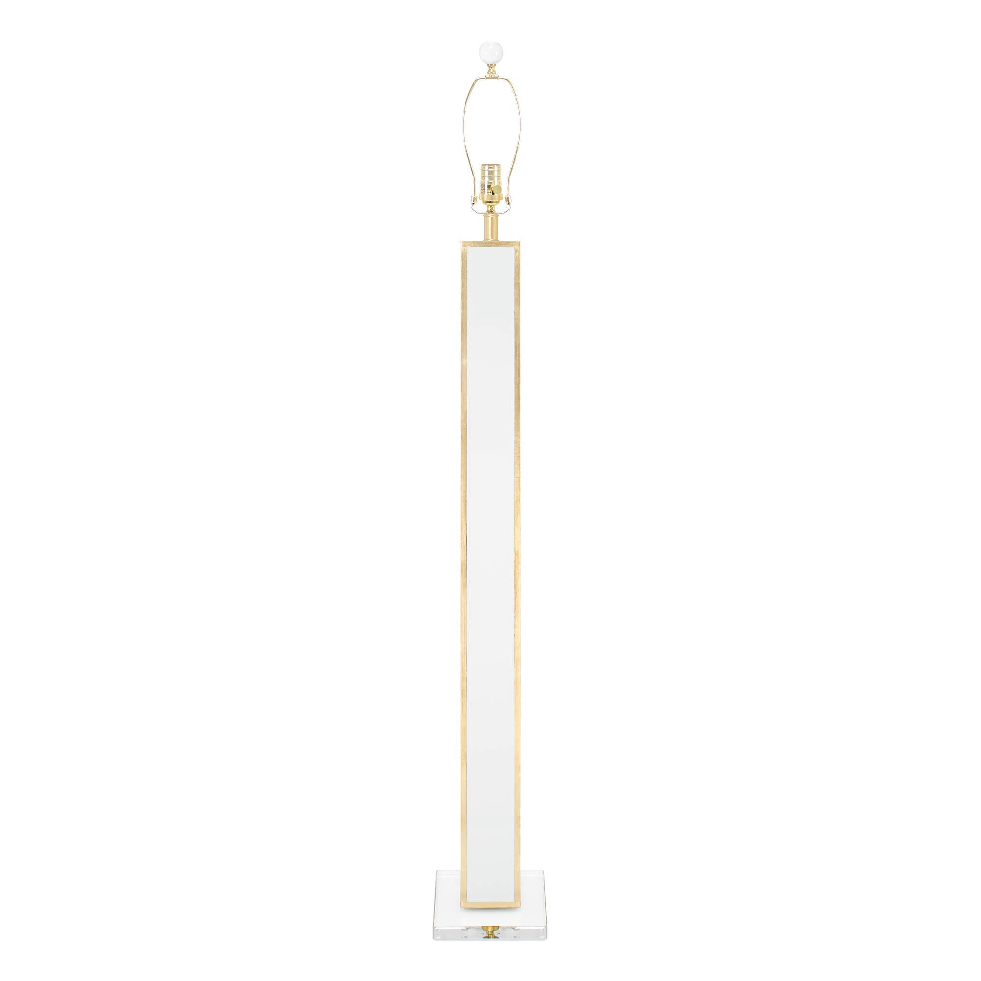65" Blair Floor Lamp - White and Gold(Base,Harp,Finial)