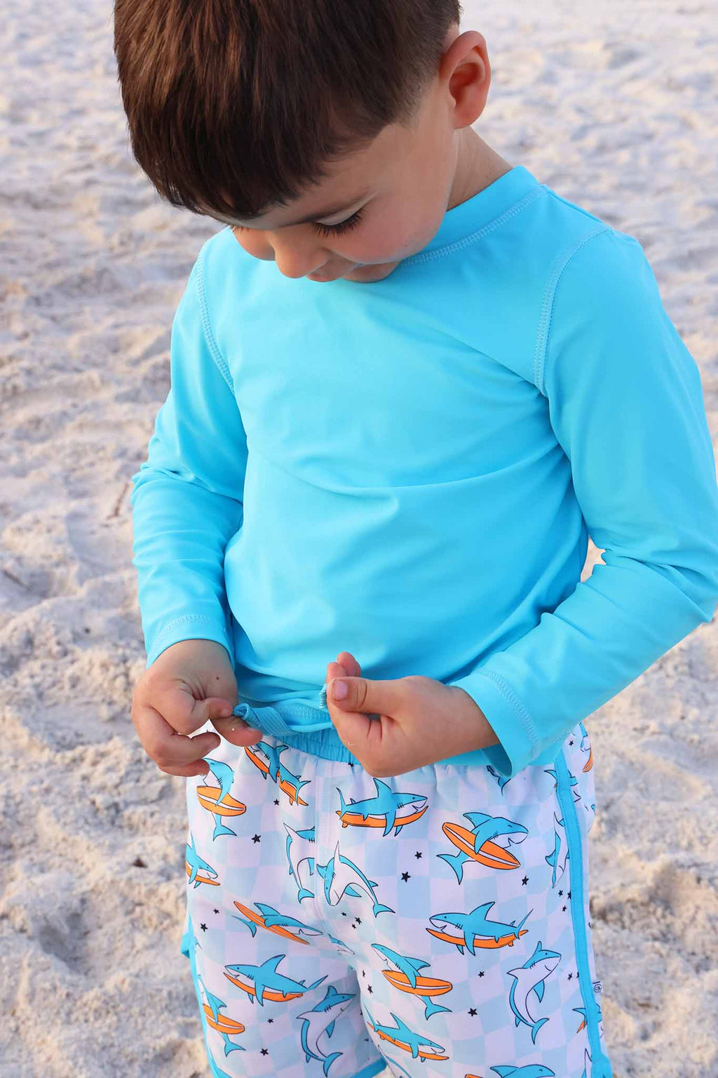 Boy's Swim Trunks | Totally Jawsome: 12-18 months