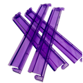 Mahjong Rack and Pusher Set of 4 - Multi Colors Blue Purple Red Green Clear: Purple