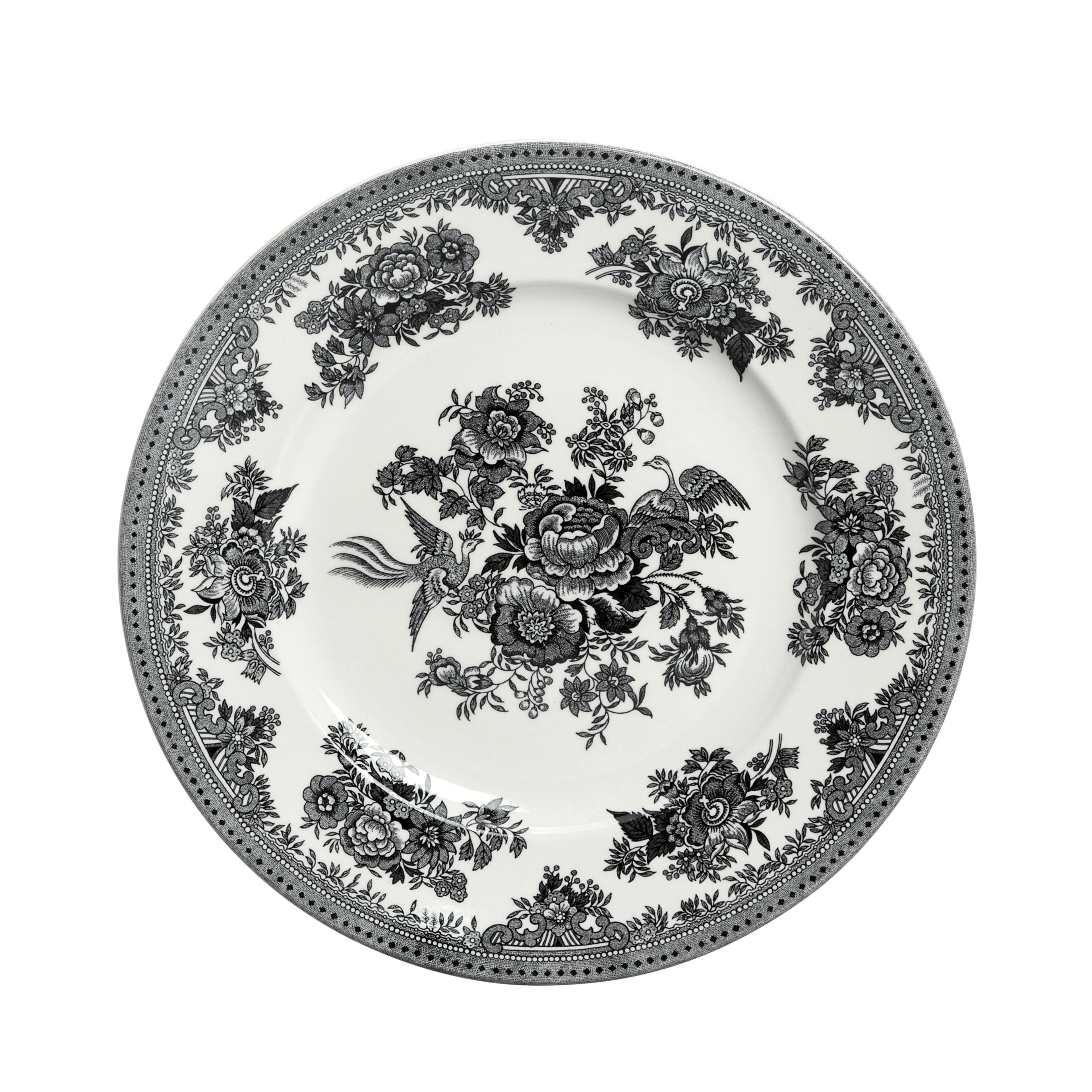 Black Asiatic Pheasants Medium Plate