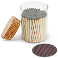 2" Matches in Cork Top Jar - Colors of Your Choice: Gray